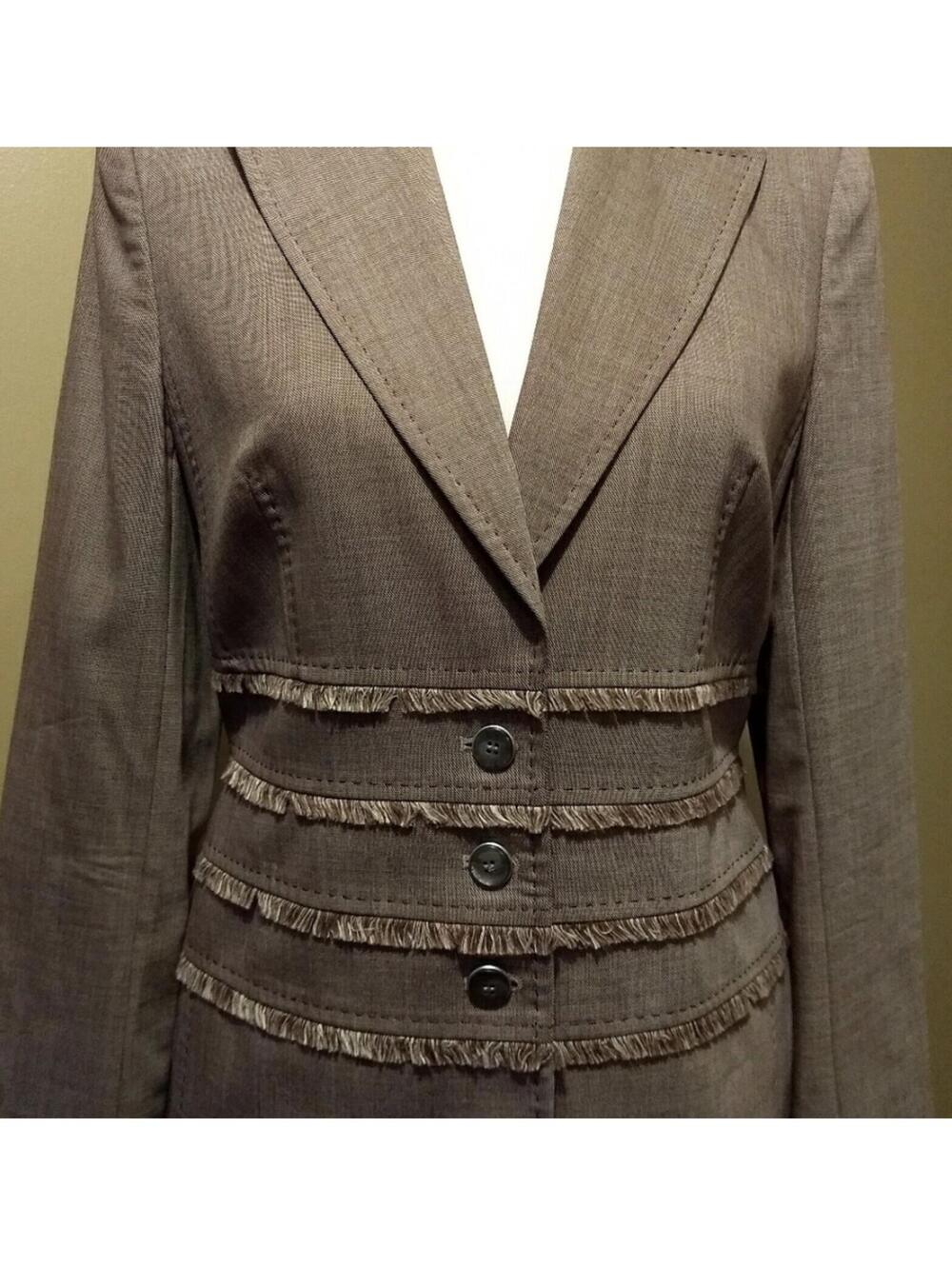 Vintager Brown ESCADA skirt and blazer set